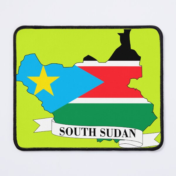 Item preview, Flag map of South Sudan designed and sold by visual adventures.