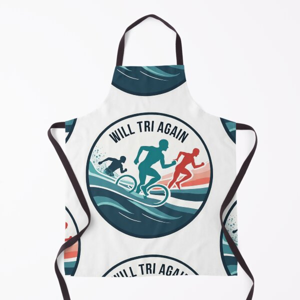 Item preview, Will TRI Again – Bold Motivational Triathlon Sticker for Relentless Athletes designed and sold by Triathlongram.