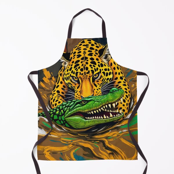 Item preview, Jaguar and Alligator Battle Art designed and sold by WildlifeInc.