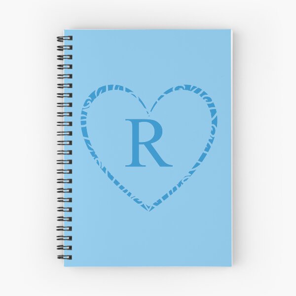 Item preview, Cute Blue Heart & Monogram Letter "R" Charm designed and sold by WD-Artist.