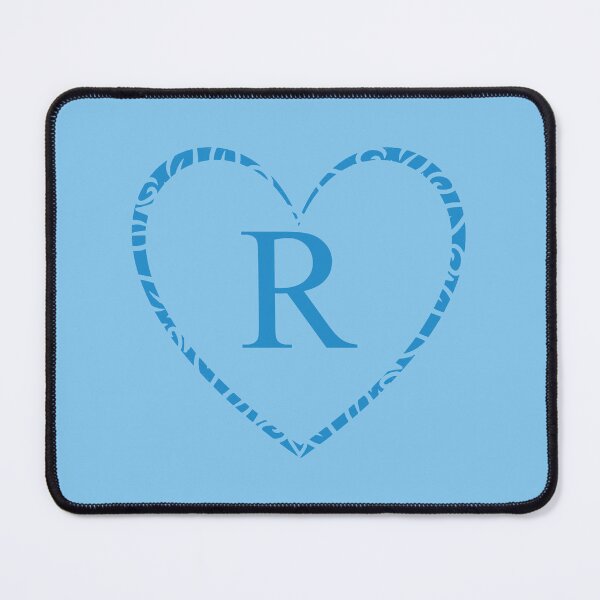 Item preview, Cute Blue Heart & Monogram Letter "R" Charm designed and sold by WD-Artist.