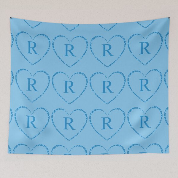 Item preview, Cute Blue Heart & Monogram Letter "R" Charm designed and sold by WD-Artist.