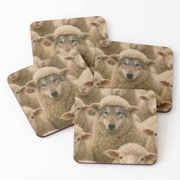 Artikelvorschau, ein Wolf im Schaf entworfen und verkauft von sarzerdesigns.