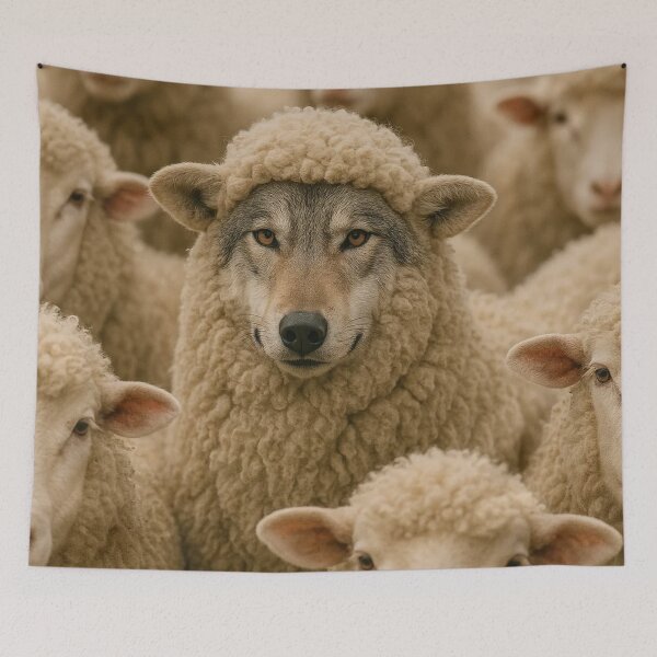 Item preview, a wolf in a sheep designed and sold by sarzerdesigns.