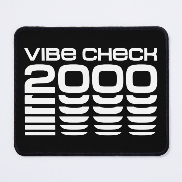 Item preview, Vibe Check 2000 Retro Futuristic Neon Y2K Graphic White Fill designed and sold by JohnnyVillas.