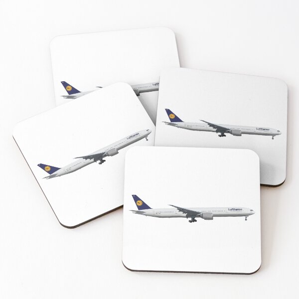Item preview, Luft Airlines 777 Plane Abstract Illustration designed and sold by AddiK-Art.