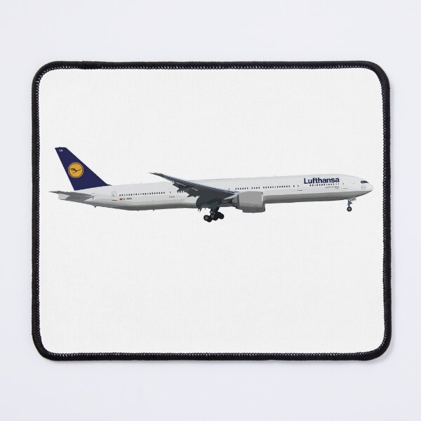 Item preview, Luft Airlines 777 Plane Abstract Illustration designed and sold by AddiK-Art.