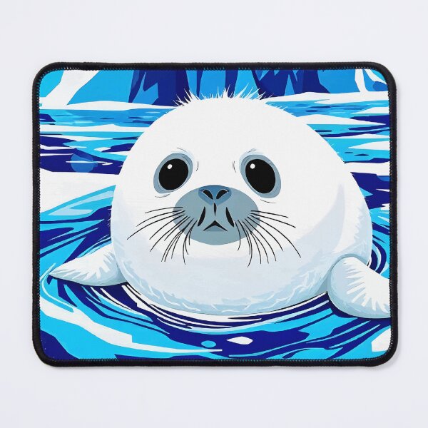 Item preview, Arctic Seal Pup – Cool Tones Wildlife Splash Art designed and sold by WildlifeInc.