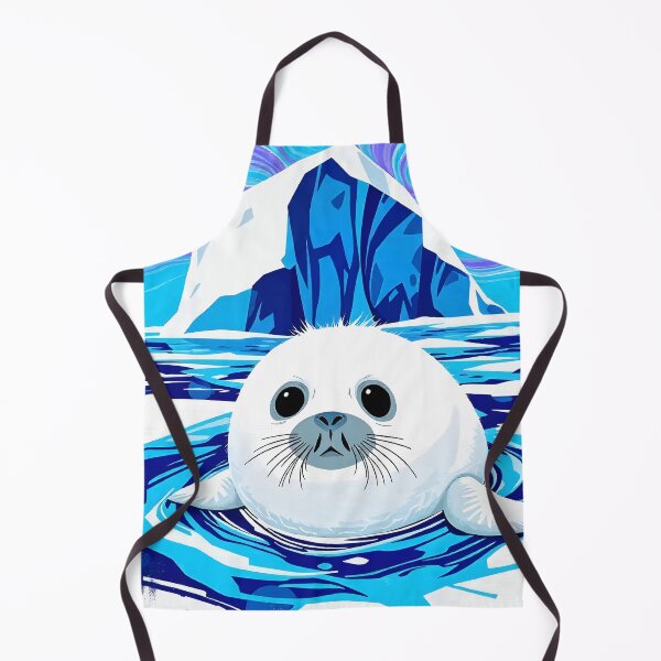 Item preview, Arctic Seal Pup – Cool Tones Wildlife Splash Art designed and sold by WildlifeInc.