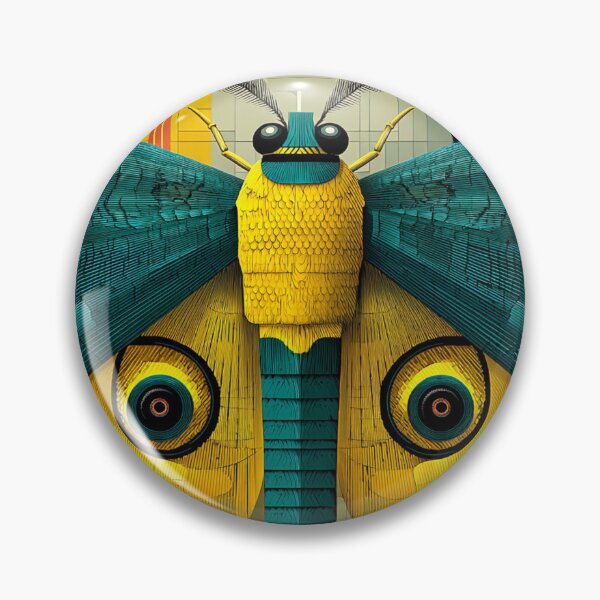 Item preview, Vibrant Geometric Moth Art – Mid-Century Modern Insect Illustration, Colorful Paper-Cut Style designed and sold by Kybruno's Creations.