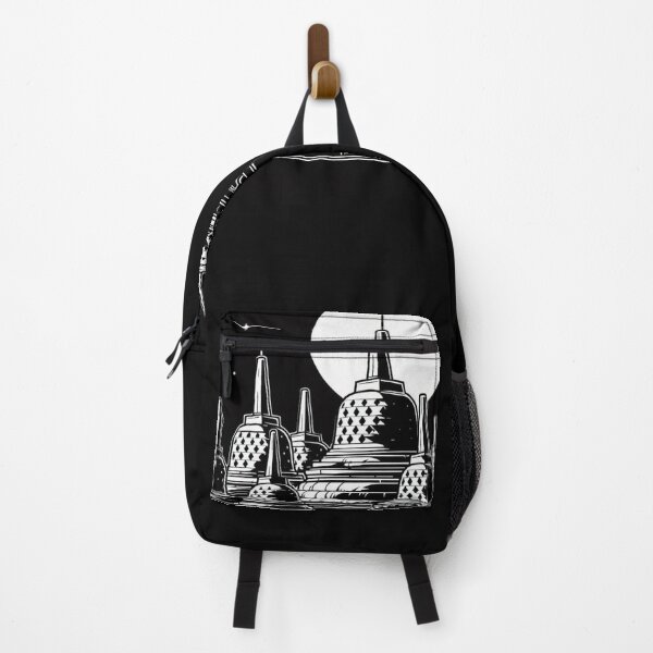 Item preview, AI Art: Borobudur Temple Jogja in Black & White Vector Style – Iconic Design for City & Travel Lovers designed and sold by knalpot-design.