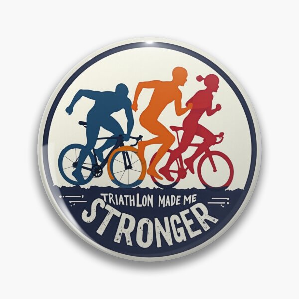 Item preview, Triathlon Made Me Stronger – Motivational Fitness Sticker for Endurance Athletes designed and sold by Triathlongram.