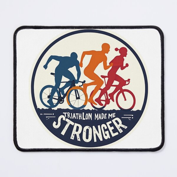 Item preview, Triathlon Made Me Stronger – Motivational Fitness Sticker for Endurance Athletes designed and sold by Triathlongram.