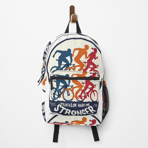 Item preview, Triathlon Made Me Stronger – Motivational Fitness Sticker for Endurance Athletes designed and sold by Triathlongram.