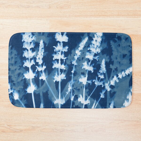 Item preview, Salvia Flowers Cyanotype Blue and White Botanical designed and sold by Janine Aykens.