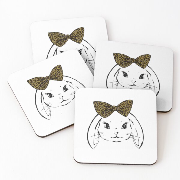 Item preview, Cute Bunny Wearing Leopard Bandana and Glasses – Funny Animal Illustration designed and sold by Colorful-Garden.