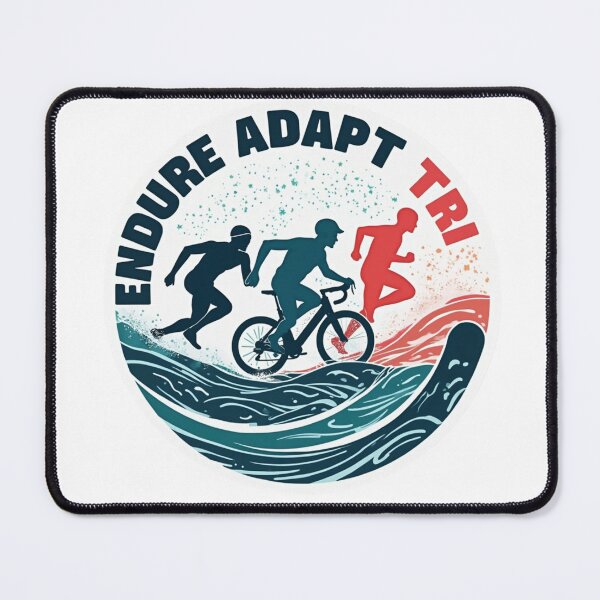 Item preview, Endure. Adapt. TRI. – Creative Triathlon Motivation Design for Athletes designed and sold by Triathlongram.