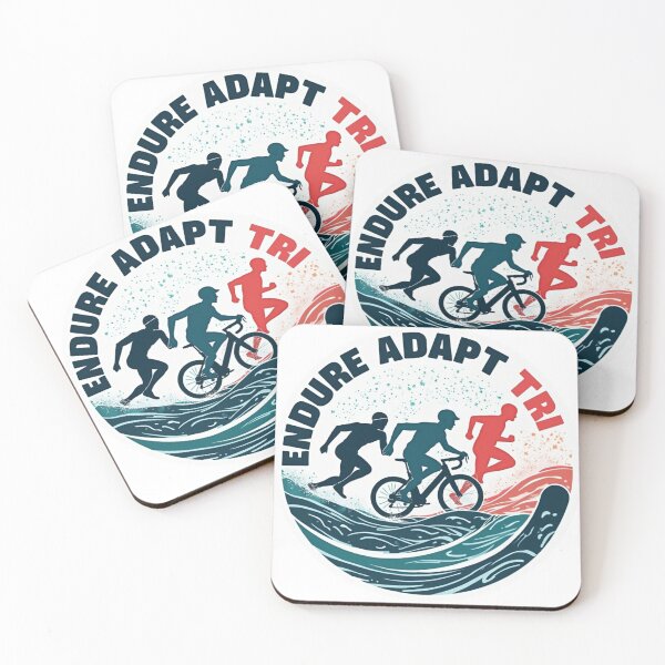 Item preview, Endure. Adapt. TRI. – Creative Triathlon Motivation Design for Athletes designed and sold by Triathlongram.