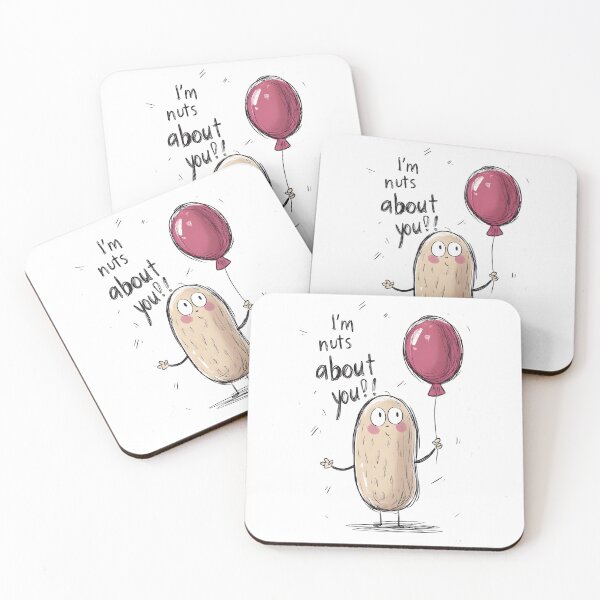 Item preview, Happy Birthday- Totally Nuts for You! A Goofy Peanut, a Balloon, and a Whole Lot of Love designed and sold by FUNqoosh.