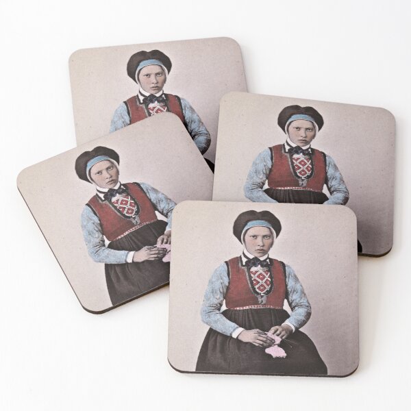 Item preview, Norwegian Woman Staring at Camera designed and sold by 19th Century in Color.