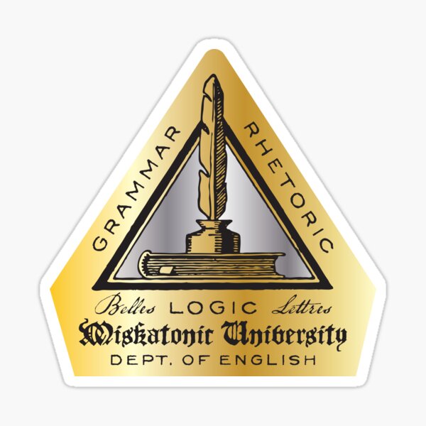 Item preview, Miskatonic University English Department designed and sold by HPLHS.
