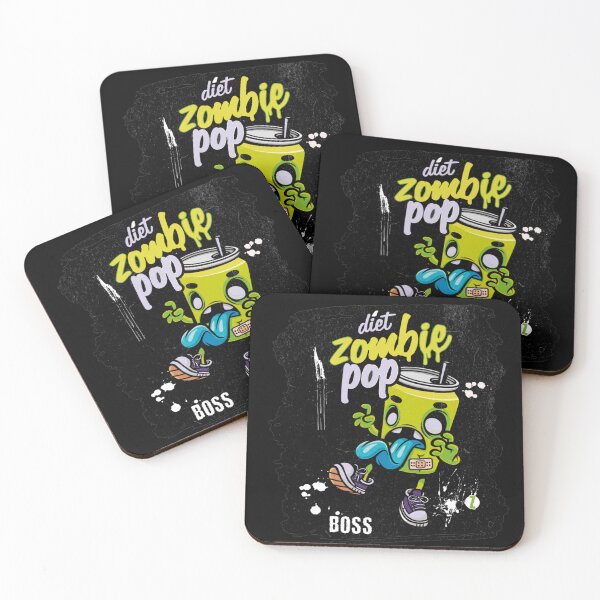 Item preview, Diet Zombie Pop Halloween Design – Funny Pop Art for Horror and Fitness Fans designed and sold by StickerAndLove.