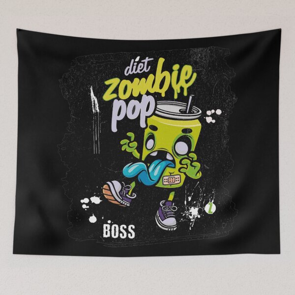 Item preview, Diet Zombie Pop Halloween Design – Funny Pop Art for Horror and Fitness Fans designed and sold by StickerAndLove.