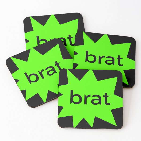 Item preview, Brat GREEN FLUOR sticker designed and sold by Wolagno.