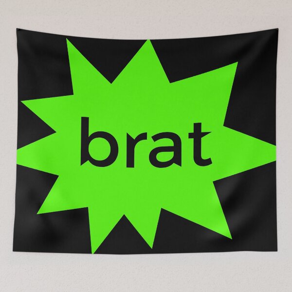Item preview, Brat GREEN FLUOR sticker designed and sold by Wolagno.