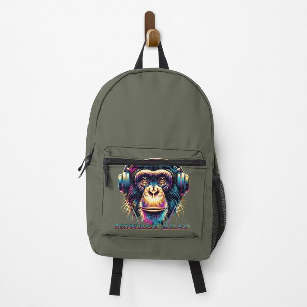 Item preview, Monkey with headphones designed and sold by BERLINSHIRTSHOP.