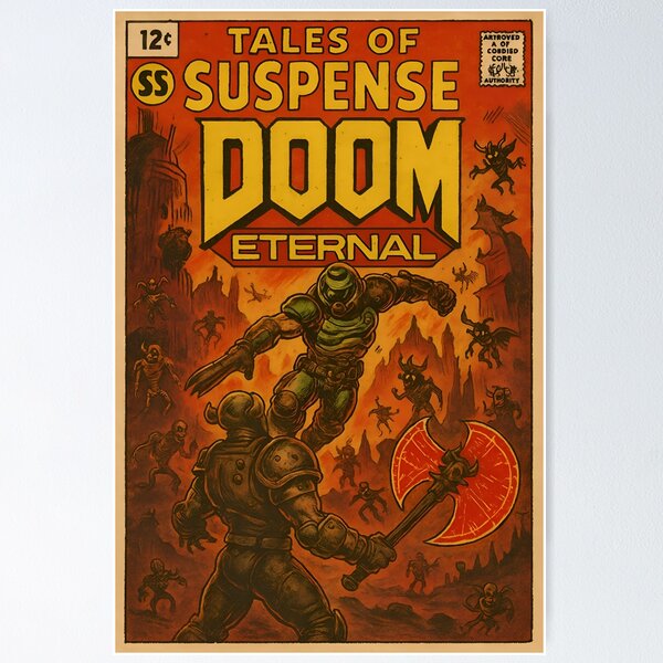 Item preview, Tales of Suspense: DOOM ETERNAL Comic Book Cover designed and sold by WabushiDesigns.