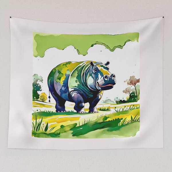 Item preview, Peaceful Hippo#5 designed and sold by Helios Be. Lavsh.