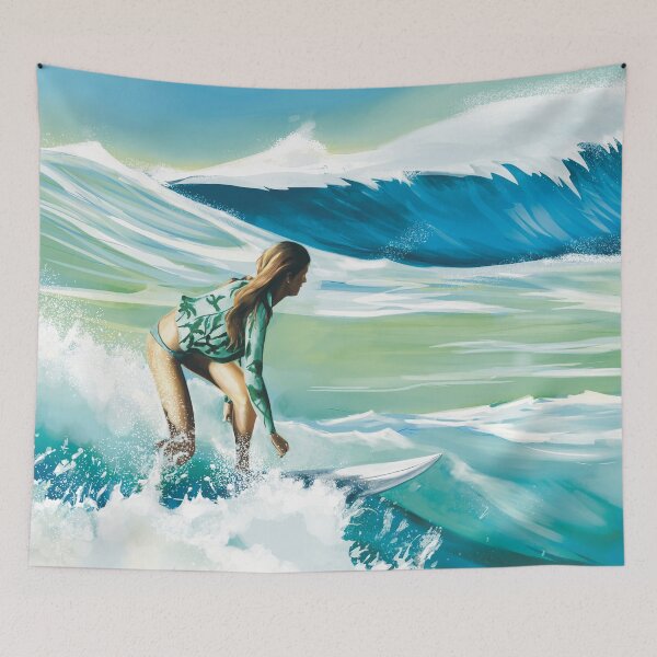 Item preview, Surfing girl designed and sold by Tistarabis.