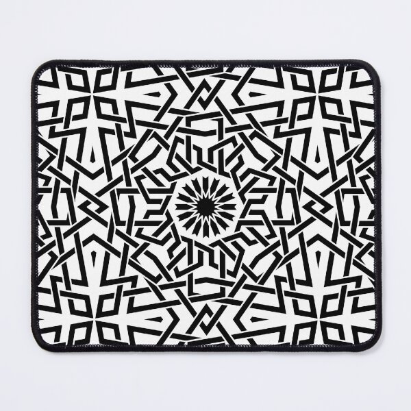 Item preview, Black Flowers – Interlaced Lines Decoration designed and sold by Tarjiart.