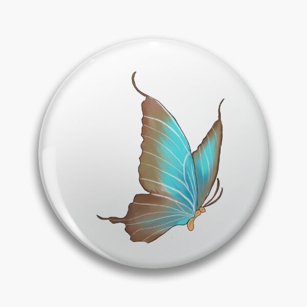 Item preview, Hand-Drawn Blue Morpho Butterfly  designed and sold by SoPrintableCo.