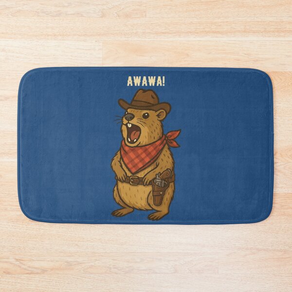 Item preview, Howdy Cowboy Rock Hyrax Awawa Western Funny designed and sold by d247.