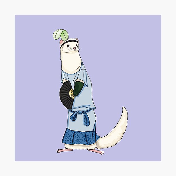 Item preview, Flapper Ferret  designed and sold by Mariadanielsart.