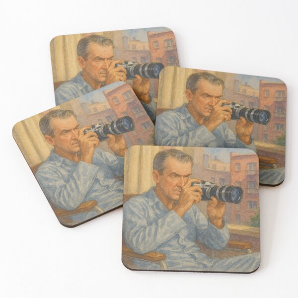 Item preview, Alfred Hitchcock, James Stewart in rear window designed and sold by Mauswohn.