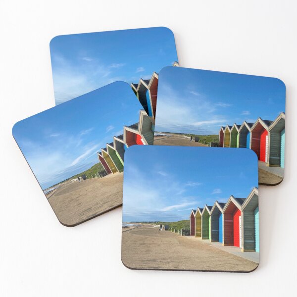 Item preview, Vibrant Beach Huts at the seaside in Blyth designed and sold by Violaman.