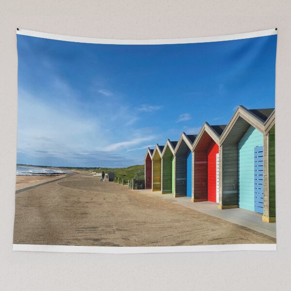 Item preview, Vibrant Beach Huts at the seaside in Blyth designed and sold by Violaman.