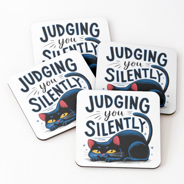 Item preview, ❤ Judging You Silently - Cute Cat Drawing Art Print designed and sold by StickerAndLove.