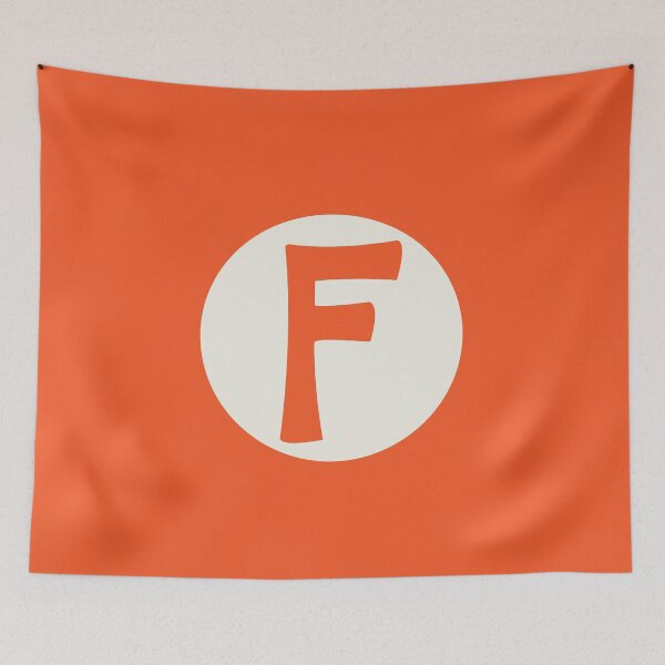 Artikelvorschau, Buchstabe f orange entworfen und verkauft von ZiphGames.