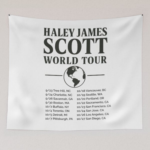 Item preview, Haley James Scott World Tour Shirt – One Tree Hill Fan Concert Tee designed and sold by LittleMiddleMomma.