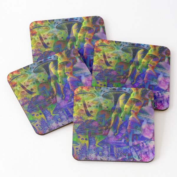Item preview, Psychedelic Tie Dye Mushrooms designed and sold by AuroraXGreen.
