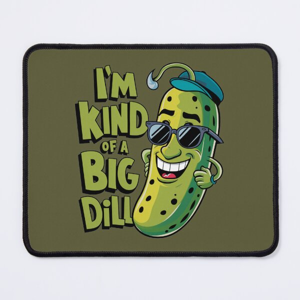 Item preview, Kawaii Cucumber Art - "I'm Kind of a Big Dill" Cute Pun Design designed and sold by StickerAndLove.