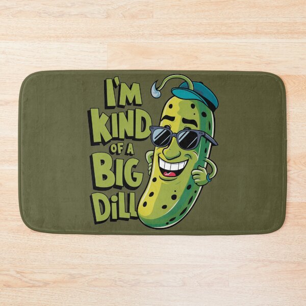 Item preview, Kawaii Cucumber Art - "I'm Kind of a Big Dill" Cute Pun Design designed and sold by StickerAndLove.