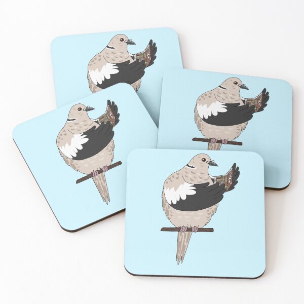 Item preview, Collared dove reading manga designed and sold by itsblakey.