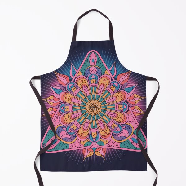 Item preview, A vibrant, triangular mandala in a hypnotic style. designed and sold by Lilashakti ⭐️ ⭐️ ⭐️ ⭐️ ⭐️.