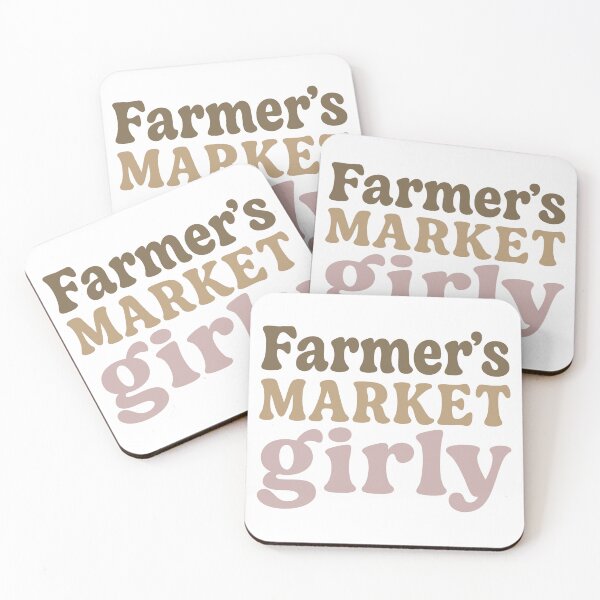 Item preview, Farmer’s Market Girly – Retro Boho Text Design for Farm Chicks & Market Days designed and sold by Honeyfield Design Co. .