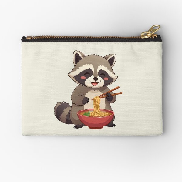Item preview,  Cute raccoon eating ramen noodles designed and sold by Danh Style.